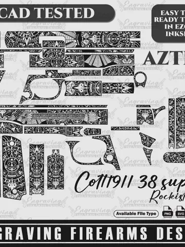 Engraving Arms Designs 1911 38 super Rockisland Aztec Design $79.99
