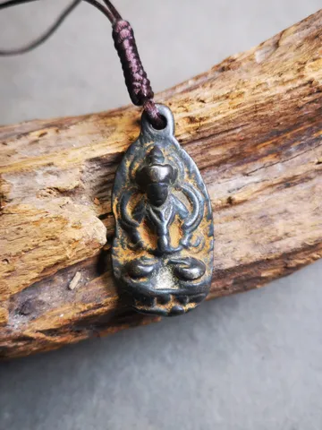Gandhanra Antique Tibetan Buddhist Statue Badge,Amitayus, Buddha Of Infinite Life,40 Years Old $49.99