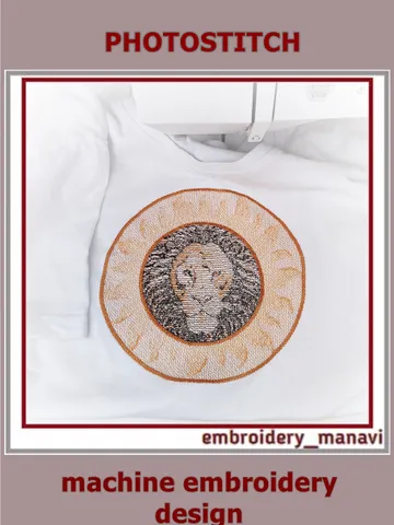 Lion & Sun Machine Embroidery – Instant Download – PEC PES JEF $5.00