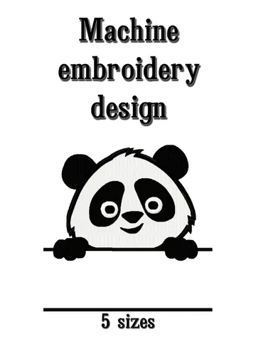 Panda machine embroidery designs. Black and white art.
Embroidery designs trendy. Digital download. $2.75
