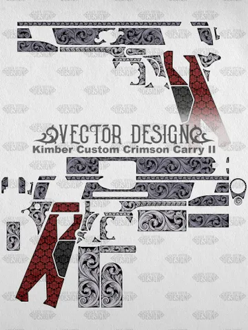 VECTOR DESIGN Kimber Custom Crimson Carry II Scrollwork $100.00