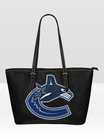 Vancouver Canucks Leather Tote Bag $60.00