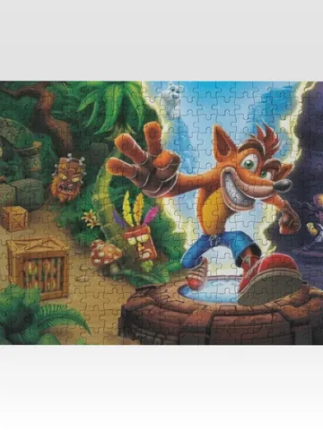 Crash Bandicoot Jigsaw Puzzle Wooden $36.00