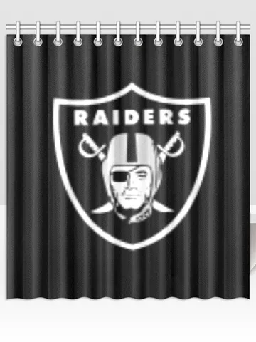 Raiders Shower Curtain $48.00