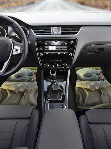 Baby Yoda The Mandalorian Front Car Floor Mats Set of 2 $69.97
