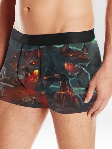 Old School Runescape Cerberus osrs Boxer Briefs Underwear $45.00