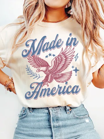 4th of July Sublimations, Designs Downloads, 4th of July, Png, Groovy, Shirt Design Sublimation Downloads, Eagle, 1776, Made In America $3.34
