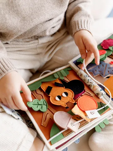 Quiet Book For Girls Boys Age 1 3 Felt Busy Book With Forest Animals Educational Toddler Toy 1st Birthday Baby Gift Montessori Travel Toys $110.00