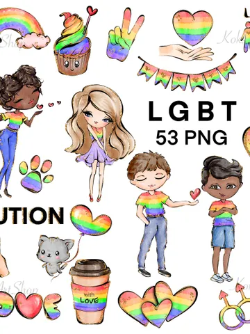 Lgbt pride bundle, lgbt png clipart, lgbtq sublimation, lgbt stickers, Pride bundle, Love is love clipart, lgbt bundle png, lgbtq bundle png $1.00