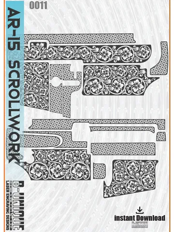 AR-15 Scrollwork