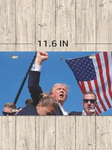 Trump Assasination License Plate, Trump Shot Election $24.97