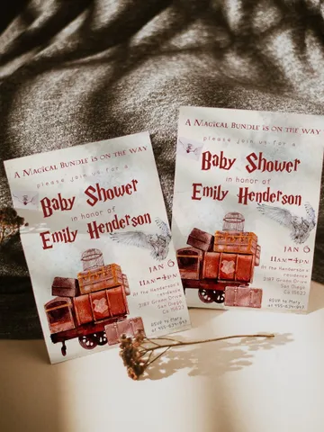 Wizard Baby Shower Invitation; Magic School Baby Schower Invite template; A Magical Bundle on the Way; Magic School Invite editable canva $11.62
