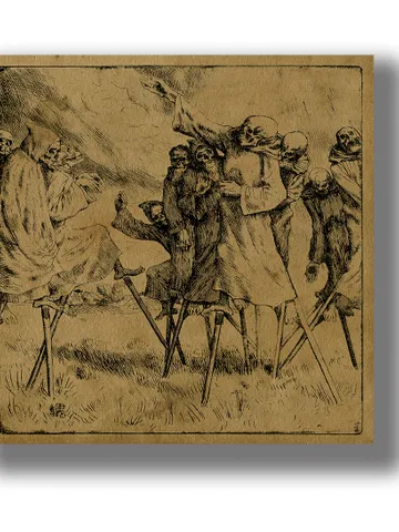 Dance Macabre. Totentanz. Grim carnival of the dead. $27.00