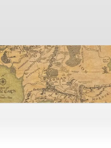 Middle Earth Map Gift Wrapping Paper 58"x 23" (1 Roll) $24.97