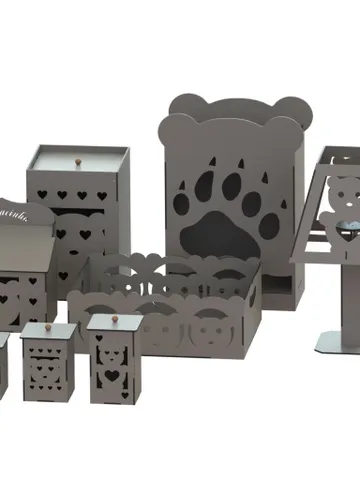 Digital Template Cnc Router Files Cnc Lamp Box Set Files for Wood Laser Cut Pattern $6.50