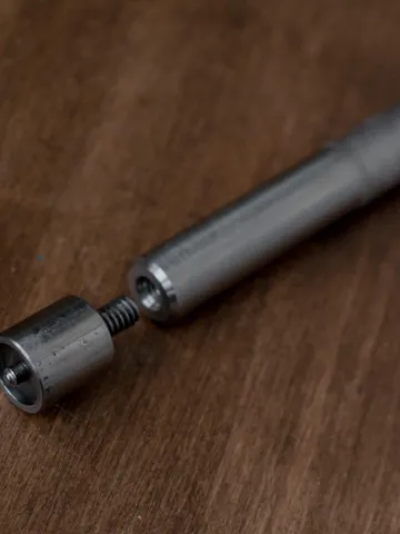 TEP 2 Press Punch Handle: 1/4 inch Thread, Steel Leather Craft Tool