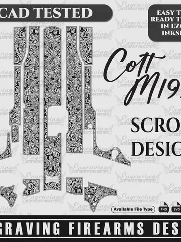 Engraving Firearms Design ColtM1911 Scroll Design $59.99