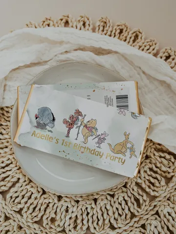 Winnie the Pooh Chocolate Wrapper; Winnie the Pooh 1st Birthday; Printable Chocolate Wrap; Pooh Party Decoration;Chocolate Bar Wrapp WPg15 $10.45