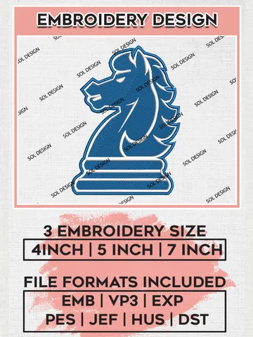 Fairleigh Dickinson Knights Mascot Embroidery Designs, NCAA Logo Embroidery Files, NCAA Fairleigh Dickinson Logo, NCAA Embroidery Designs, Machine Embroidery Designs, Digital Download $6.99