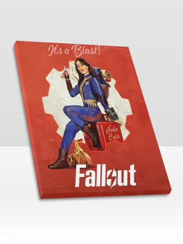 Fallout Nuka Cola Lucy Frame Canvas Print $24.00