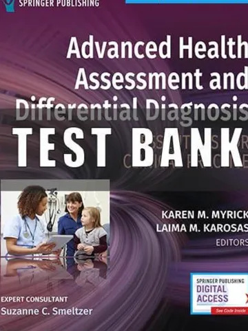 Advanced Health Assessment & Differential Diagnosis Essentials 1st Test Bank