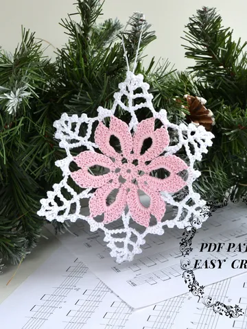 Crochet mug rug pattern, Crochet coasters pattern, Crochet mug coaster, Small crochet doily pdf, Snowflake coaster $4.00