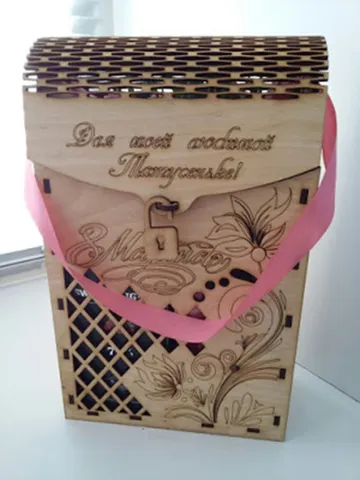 Digital Template Cnc Router Files Cnc Gift Box Files for Wood Laser Cut Pattern $7.50