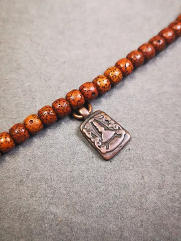 Gandhanra Handmade Mala Counter Pendant,Stupa, Pagoda, Prayer Beads Accessories,Made of Red Copper $9.99
