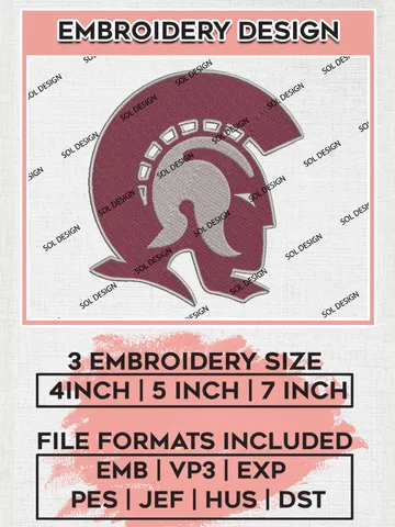 Little Rock Trojans Mascot Embroidery Designs, NCAA Logo Embroidery Files, NCAA Little Rock Trojans Logo, NCAA Embroidery Designs, Machine Embroidery Designs, Digital Download $6.99