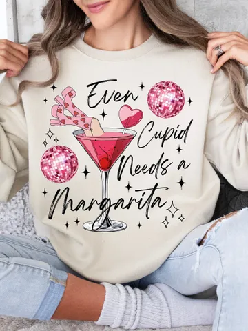 Even Cupid Need A Margarita Retro valentine png, Trendy Valentine Png Sublimation, Disco Ball, Funny Vday png, popular Trendy png, $3.90