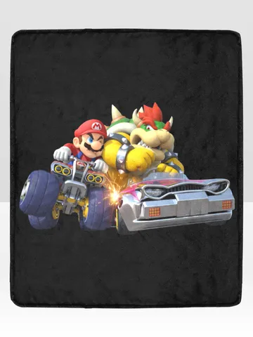 Mario Kart Blanket Lightweight Soft Microfiber Fleece $48.00