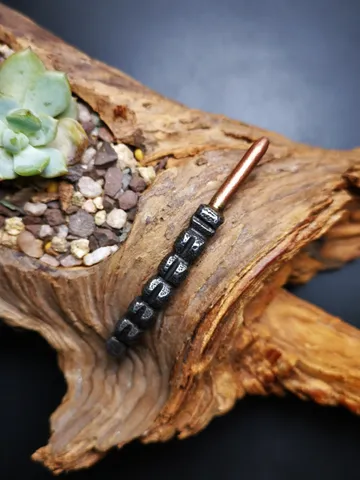 Handmad Charm Pendant,Tibetan Cordyceps Sinensis,Made of Cold Iron and Brass $39.99