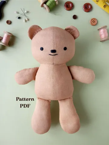 Teddy Bear Easy Sewing Pattern (2 sizes) $8.97