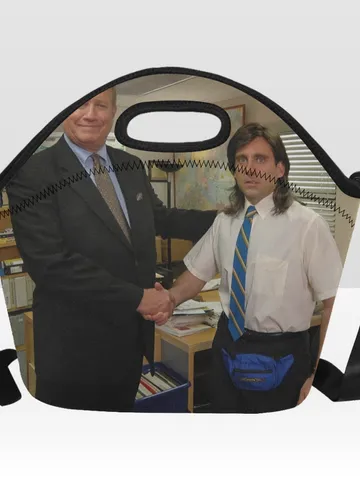 Michael Scott Meme Neoprene Lunch Bag, Lunch Box $36.00