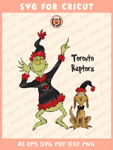 NBA Toronto Raptors x Grinch Svg Files, Grinch Svg Designs, NBA Toronto Raptors Team SVG for cricut, Basketball Team Svg Files for Cricut, Png, Dxf, Digital Download