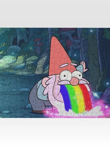 Gravity Falls Gnome Jigsaw Puzzle Wooden $36.00