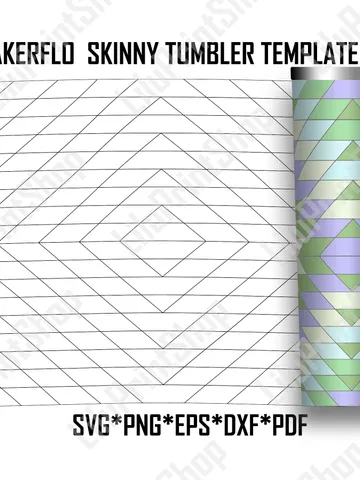 Southwestern Tumbler Template svg for 20oz Skinny Aztec tumbler svg Geometric tumbler cut file digital instant download $2.71
