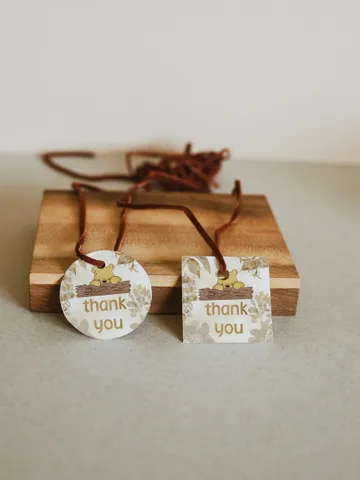Editable Favor tag Winnie the Pooh; Winnie the Pooh Baby Shower; Printable thank you tag sticker; Pooh Party Decoration; pooh1 $8.13
