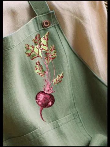 Machine embroidery design – Beetroot, in artistic satin stitch technique $11.55