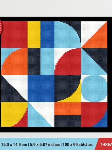 Abstraction Cross stitch pattern | Embroidery Pattern | Instant Download | Embroidery Designs $5.37