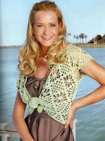 Crochet top patterns , cover up crochet, bolero women pattern PDF $6.68