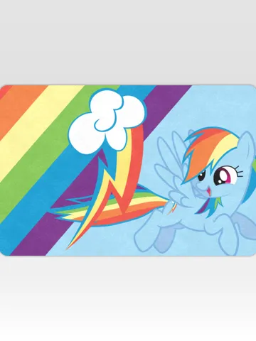 Rainbow Dash Doormat, Welcome Mat $48.00