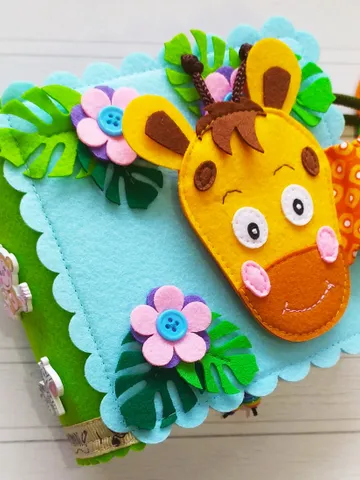 Quiet book pattern PDF & Tutorial pages, Felt book pattern svg, Quiet book ideas, Sensory toys, Pdf felt sewing pattern for toddler $19.48