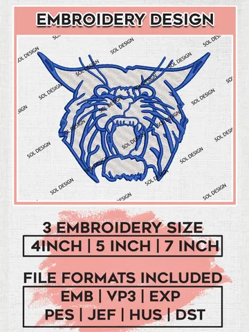 Kentucky Wildcats Embroidery Designs, NCAA Logo Machine Embroidery Files, NCAA Kentucky Wildcats Logo, NCAA Embroidery Designs, Machine Embroidery Designs, Digital Download $6.99