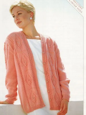 Cardigan pattern women ladies summer cardigan jacket classic cardigan knitting pattern instant download $6.68