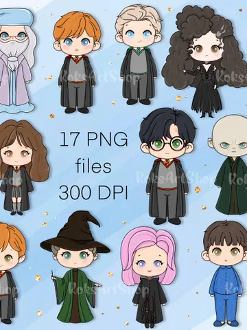 Wizard clipart, wizarding school clipart, magic clipart, magic school clipart, magic clip art, magic stickers, wizard stickers $5.00