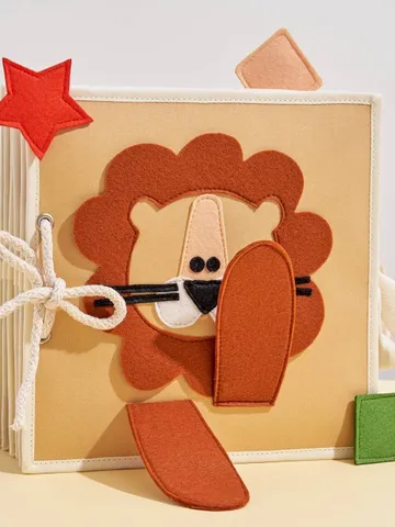 leo felt books, baby quiet book, custom persanalized felt busy book, baby first christmas toy kinderkrama $80.00
