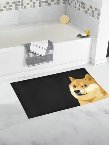 Doge Meme Bath Mat, Bath Rug $45.00