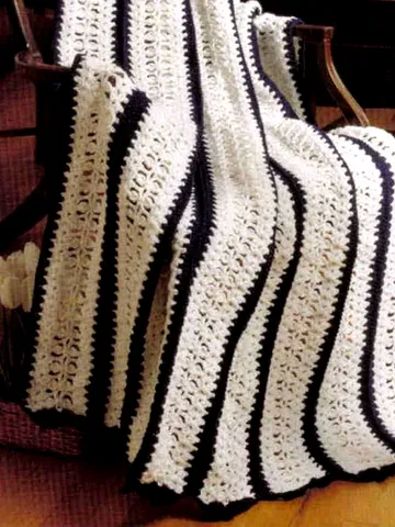 Crystal Lace Afghan Vintage Crochet Pattern 236 $2.50