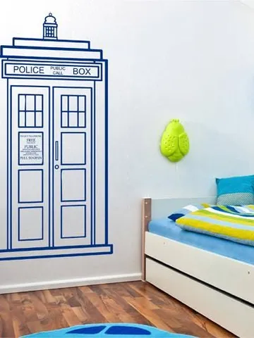 Tardis Wall Decal Magic Police box Sticker ik2245 $23.99